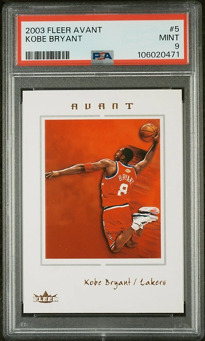 2003 Fleer Avant 5 Kobe Bryant PSA 9