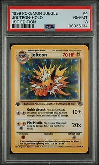 1999 Pokemon Jungle 4 Jolteon-holo 1st Edition PSA