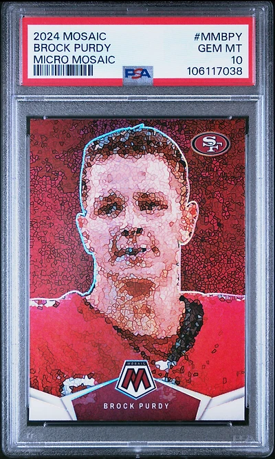2024 Panini Mosaic Micro Mosaic Mmbpy Brock Purdy PSA 10
