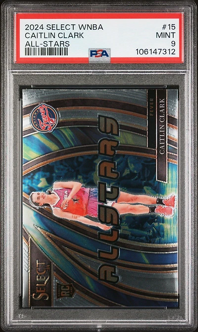 2024 Panini Select Wnba All-stars 15 Caitlin Clark PSA 9