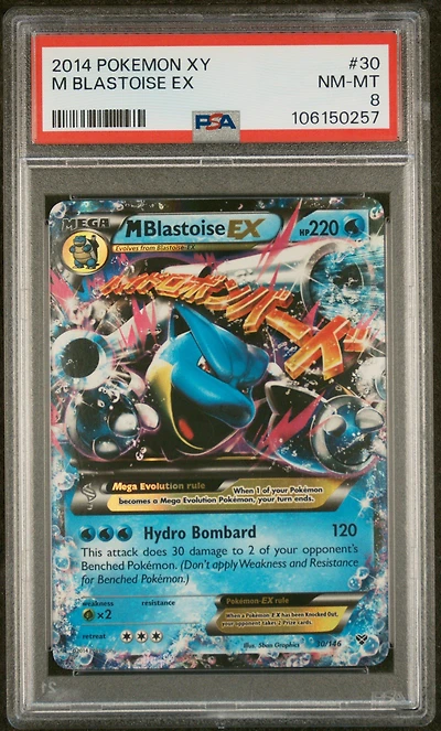 2014 Pokemon Xy 30 M Blastoise Ex PSA
