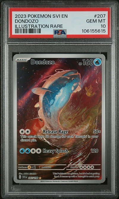 2023 Pokemon Svi En-scarlet & Violet 207 Dondozo Illustration Rare PSA