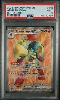 2023 Pokemon Par En-paradox Rift 218 Armarouge Ex Ultra Rare PSA