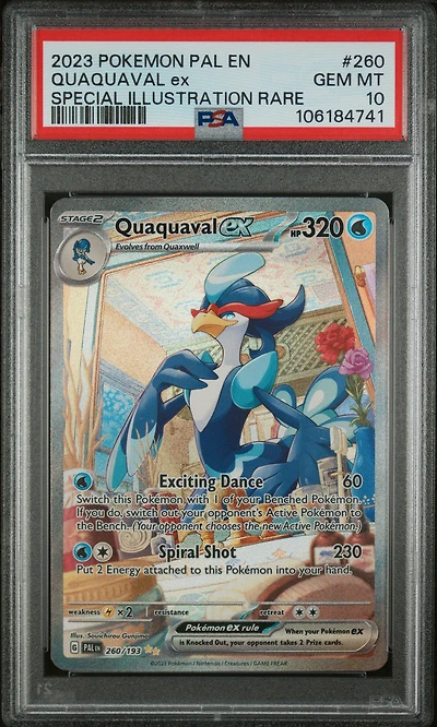 2023 Pokemon Pal En-paldea Evolved 260 Quaquaval Ex Special Illustration Rare PSA 10