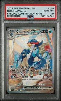 2023 Pokemon Pal En-paldea Evolved 260 Quaquaval Ex Special Illustration Rare PSA 10