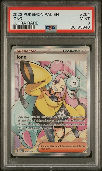 2023 Pokemon Pal En-paldea Evolved 254 Iono Ultra Rare PSA
