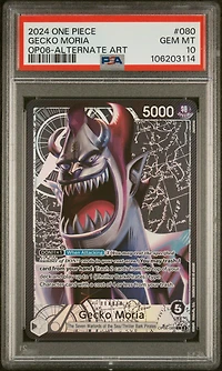 2024 One Piece Op06-wings Of The Captain Gecko Moria Alternate Art PSA 10
