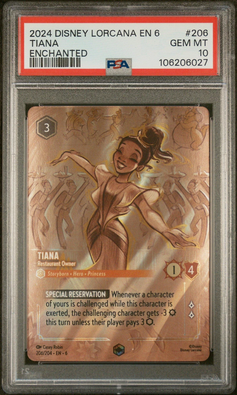 2024 Disney Lorcana En 6-azurite Sea 206 Tiana