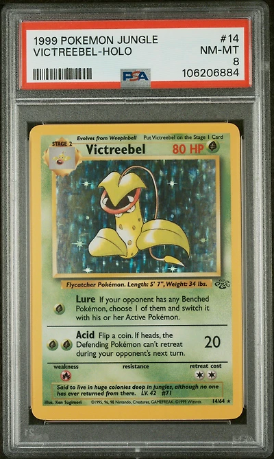 1999 Pokemon Jungle 14 Victreebel-holo PSA