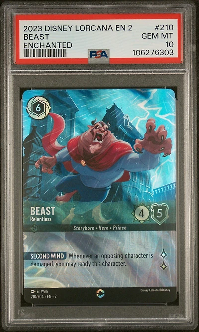 2023 Disney Lorcana En 2-rise Of The Floodborn 210 Beast