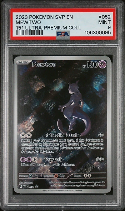 2023 Pokemon Svp En-sv Black Star Promo 052 Mewtwo 151 Ultra-premium Collection PSA