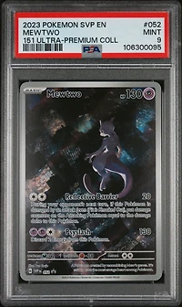 2023 Pokemon Svp En-sv Black Star Promo 052 Mewtwo 151 Ultra-premium Collection PSA