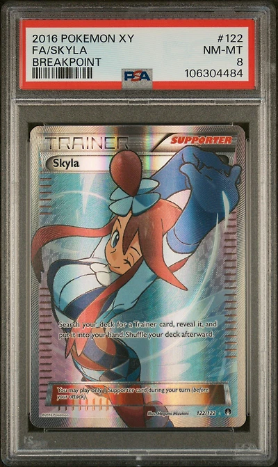 2016 Pokemon Xy Breakpoint 122 Full Art/skyla PSA