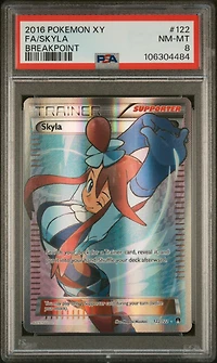 2016 Pokemon Xy Breakpoint 122 Full Art/skyla PSA