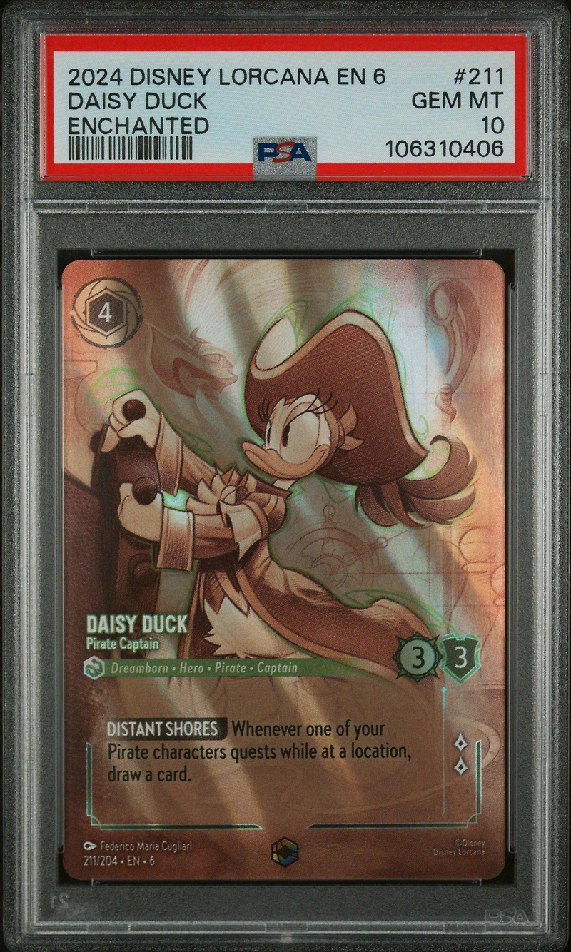 2024 Disney Lorcana En 6-azurite Sea 211 Daisy Duck