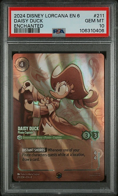 2024 Disney Lorcana En 6-azurite Sea 211 Daisy Duck