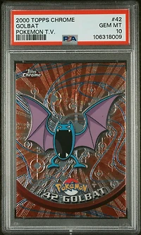 2000 Topps Chrome Pokemon T.v. 42 Golbat PSA 10