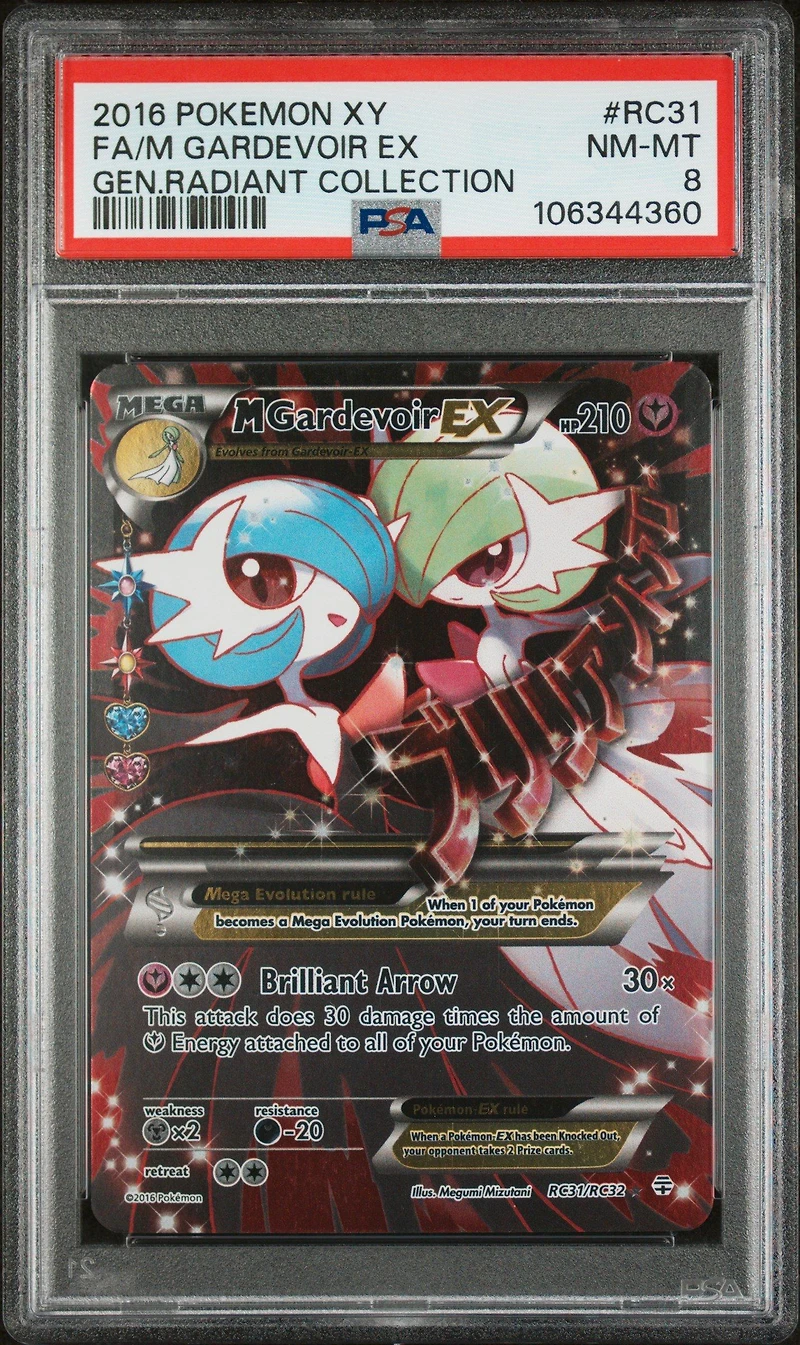 2016 Pokemon Xy Generations Radiant Collection Rc31 Full Art/m Gardevoir Ex PSA