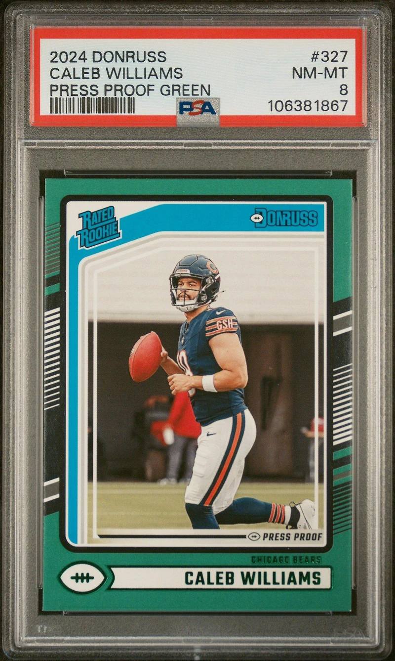 2024 Panini Donruss 327 Caleb Williams Press Proof PSA