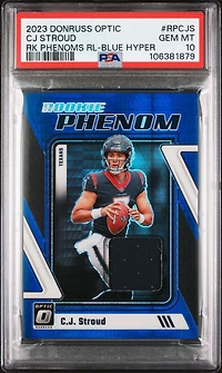 2023 Panini Donruss Optic Rookie Phenoms Relics Rpcjs Cj Stroud PSA 10