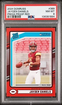 2024 Panini Donruss 389 Jayden Daniels Press Proof PSA