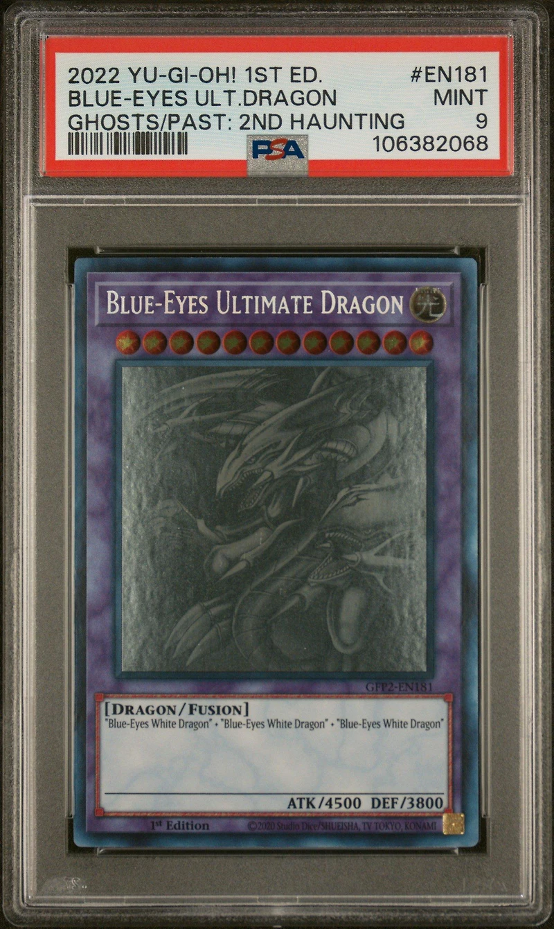 2022 Yu-gi-oh! Gfp2-ghosts From The Past: The 2nd Haunting En181 Blue-eyes Ultimate Dragon 1st Edition PSA