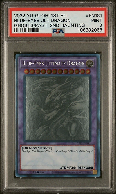 2022 Yu-gi-oh! Gfp2-ghosts From The Past: The 2nd Haunting En181 Blue-eyes Ultimate Dragon 1st Edition PSA