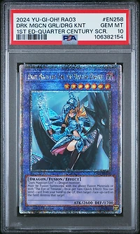 2024 Yu-gi-oh! Ra03-quarter Century Bonanza En258 Dark Magician Girl The Dragon Knight 1st Edition-quarter Century Secret Rare PSA 10