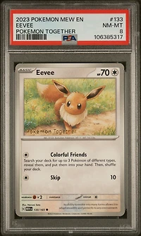 2023 Pokemon Mew En-151 133 Eevee Pokemon Together PSA