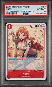 2023 One Piece Promos 007 Nami Tournament Pack Vol.3 PSA 10