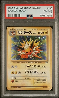 1997 Pokemon Japanese Jungle 135 Jolteon-holo PSA