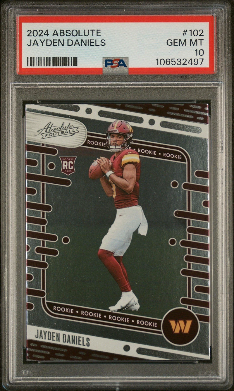 2024 Panini Absolute 102 Jayden Daniels PSA