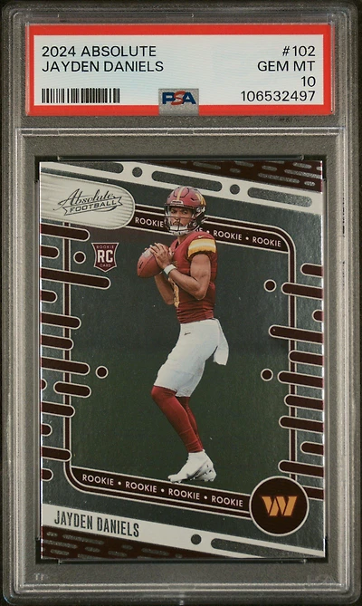 2024 Panini Absolute 102 Jayden Daniels PSA