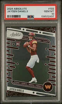 2024 Panini Absolute 102 Jayden Daniels PSA