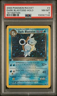 2000 Pokemon Rocket 3 Dark Blastoise-holo 1st Edition PSA