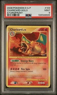2008 Pokemon Diamond & Pearl Stormfront 103 Charizard-holo PSA