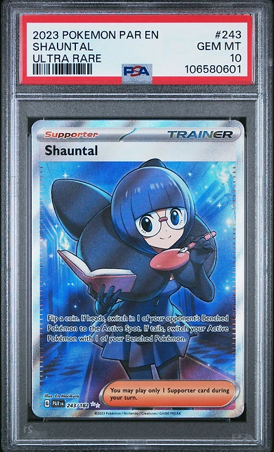 2023 Pokemon Par En-paradox Rift 243 Shauntal Ultra Rare PSA