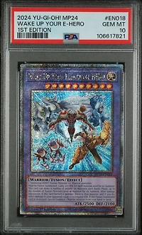 2024 Yu-gi-oh! Mp24-25th Anniversary Tin: Dueling Mirrors En018 Wake Up Your Elemental Hero 1st Edition PSA 10