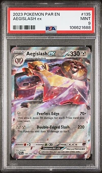 2023 Pokemon Par En-paradox Rift 135 Aegislash Ex PSA