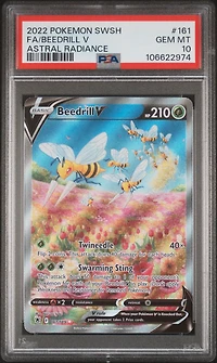 2022 Pokemon Sword & Shield Astral Radiance Full Art/beedrill V PSA