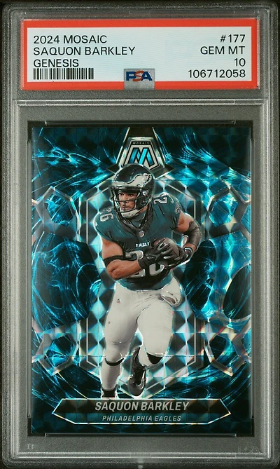 Panini Mosaic Saquon Barkley Genesis PSA 10