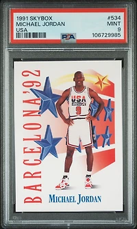 1991 Skybox 534 Michael Jordan Usa PSA