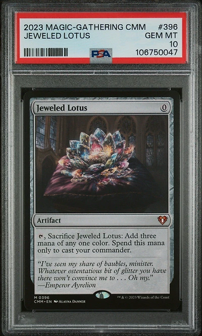 2023 Magic The Gathering Commander Masters 396 Jeweled Lotus PSA 10