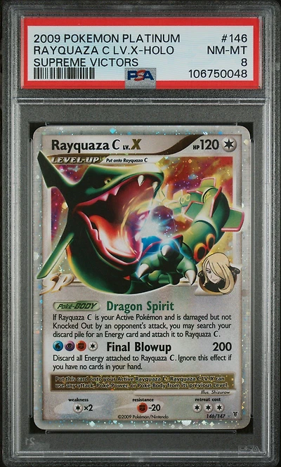 2009 Pokemon Platinum Supreme Victors 146 Rayquaza C Lv.x-holo PSA