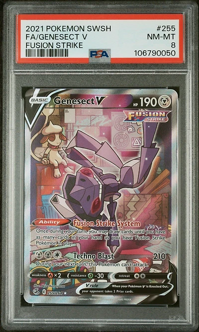 2021 Pokemon Sword & Shield Fusion Strike Full Art/genesect V PSA