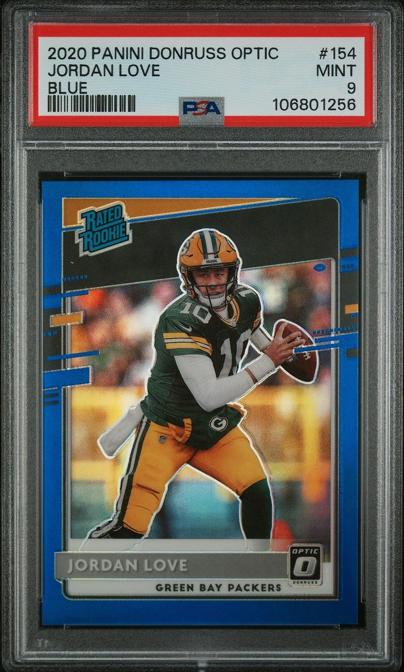 2020 Panini Donruss Optic 154 Jordan Love PSA