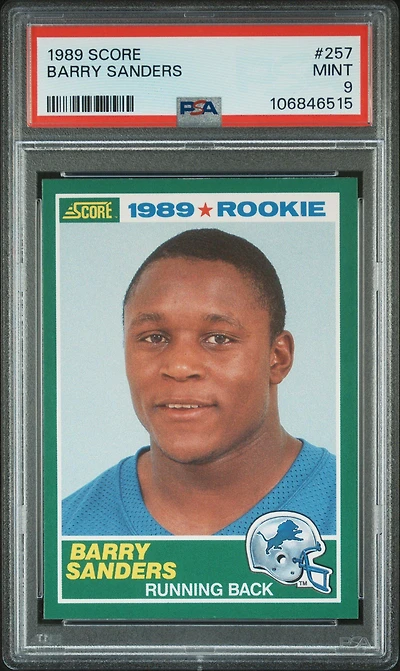 1989 Score 257 Barry Sanders PSA