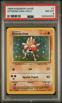 1999 Pokemon Game 7 Hitmonchan-holo PSA