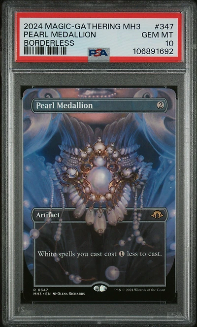 2024 Magic The Gathering Modern Horizons 3 347 Pearl Medallion Borderless PSA 10