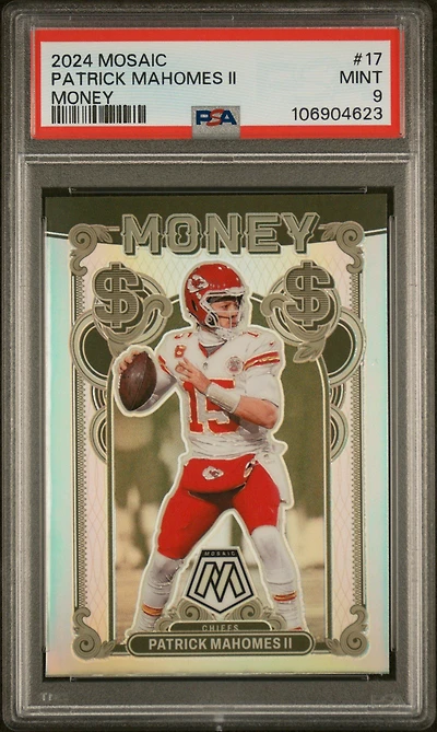 2024 Panini Mosaic Money 17 Patrick Mahomes Ii PSA 9